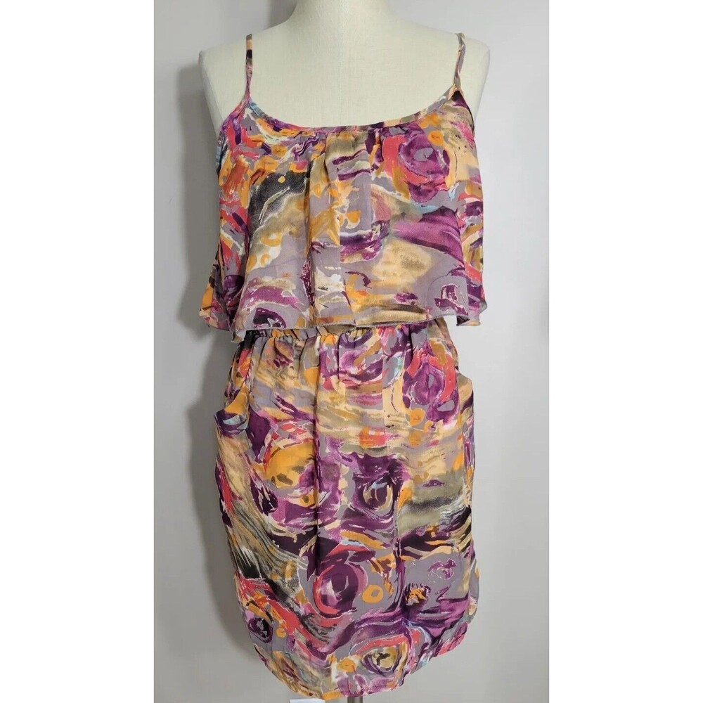 NWT  Bar III Summer Dress Size M Adjustable Straps   Pockets!